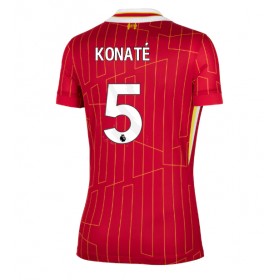 Dámské fotbalový oblečení Liverpool Ibrahima Konate #5 Domácí košile 2024-25 Krátkým Rukávem